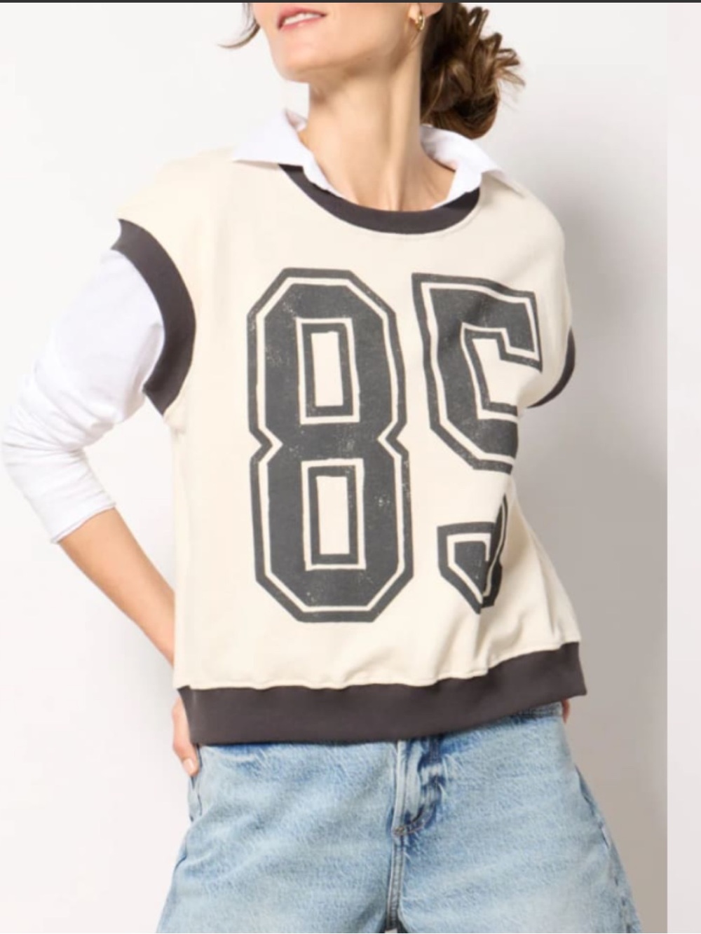 Anthropologie - Letluv sweater vest top shirt blouse